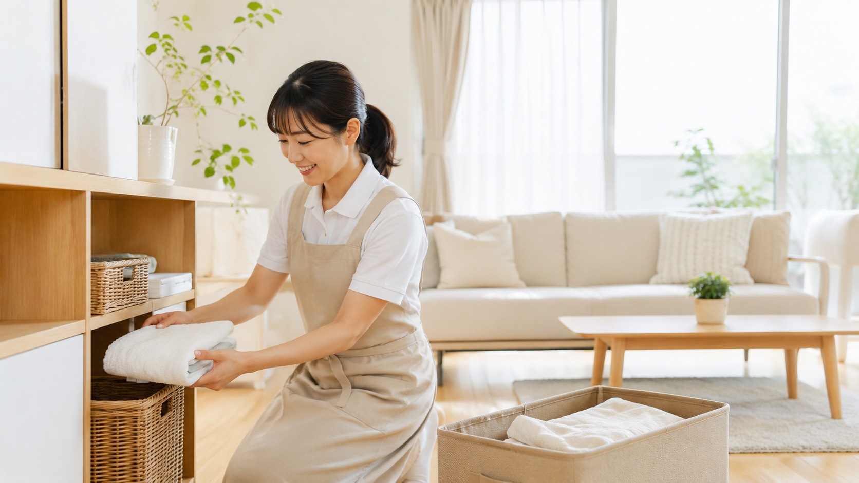 お部屋の片付け
